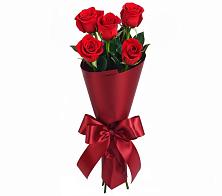 Букет 5 Красных роз Эдлесс Лав в Совхозный