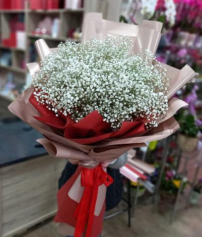 Букет цветов из: Гипсофила в Совхозный