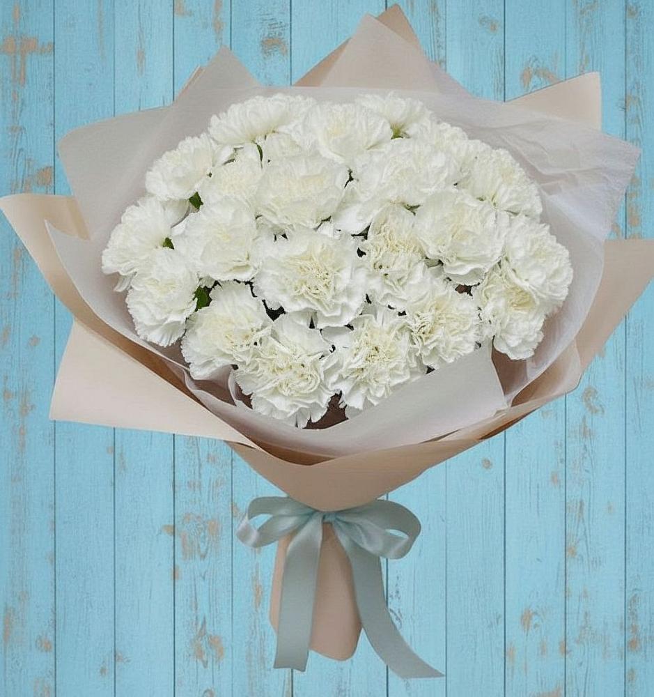 Букет цветов из: Гвоздики в Совхозный