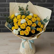 Букет цветов из:  Розы в Совхозный