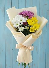 Букет цветов из:  Хризантемы в Совхозный