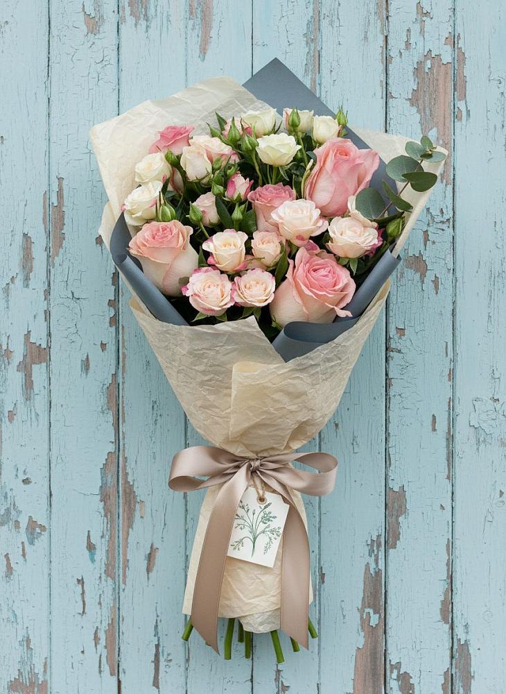 Букет цветов из: Розы в Совхозный