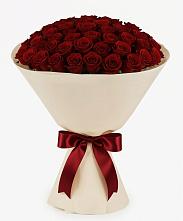 Букет 101 Бордовая роза Блэк Бакарра в Совхозный