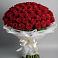 Букет 101 Красная роза Блэк Мэджик в Совхозный