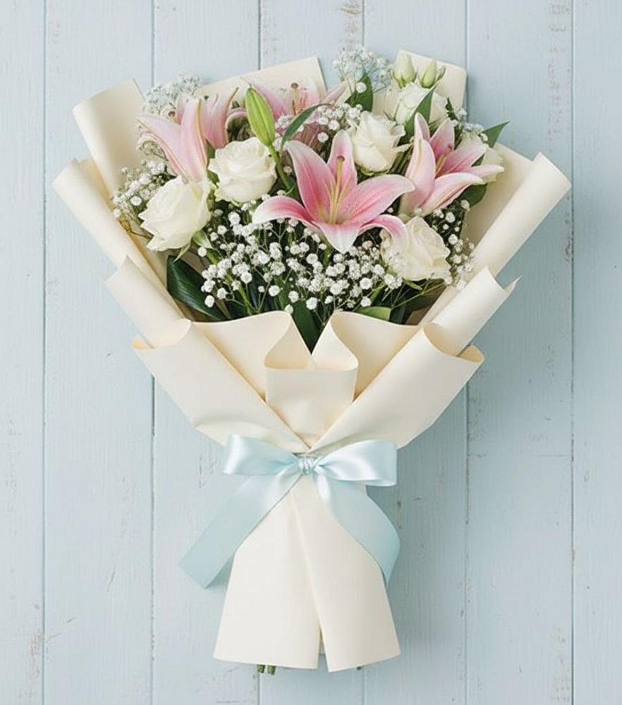 Букет цветов из: Лилии в Совхозный