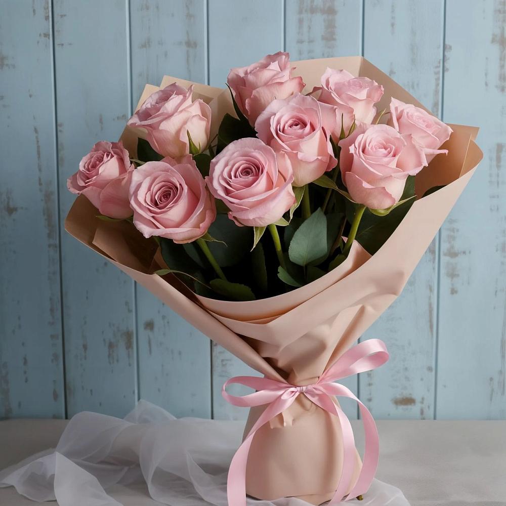 Букет цветов из: Розы в Совхозный