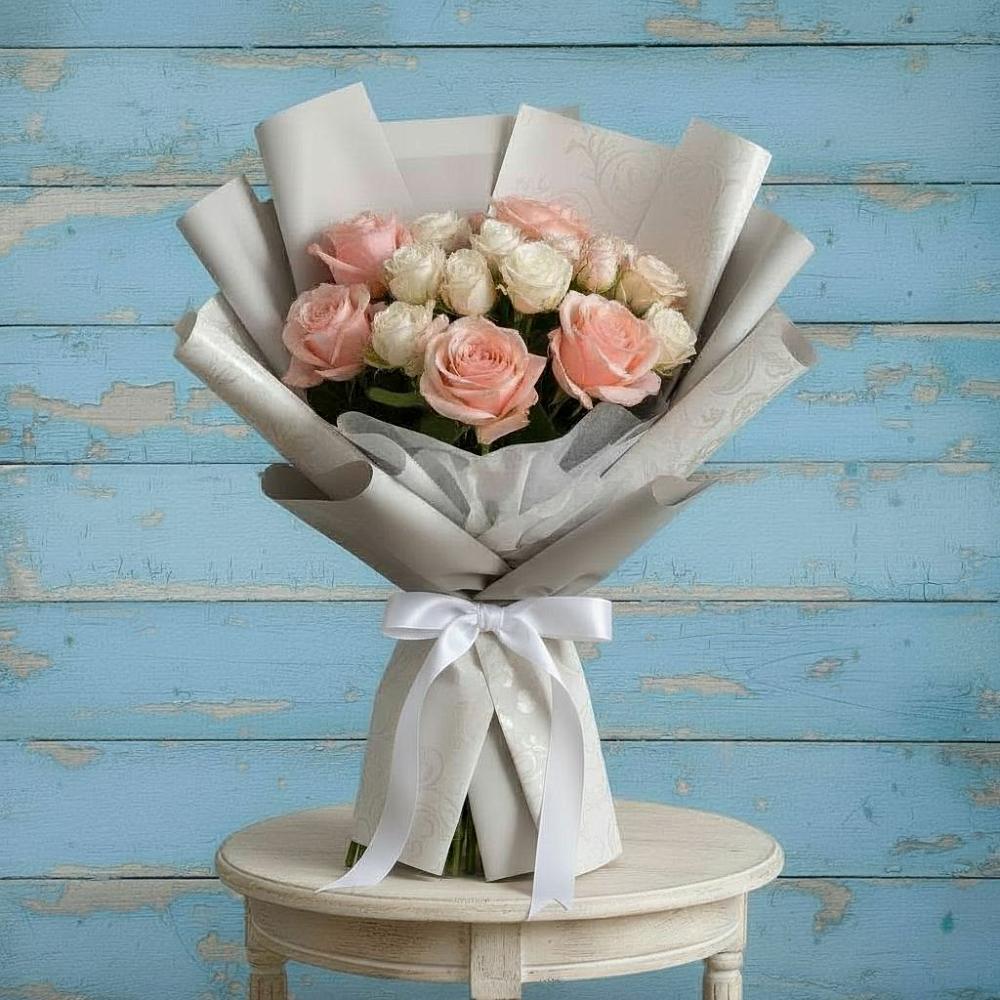 Букет цветов из: Розы в Совхозный