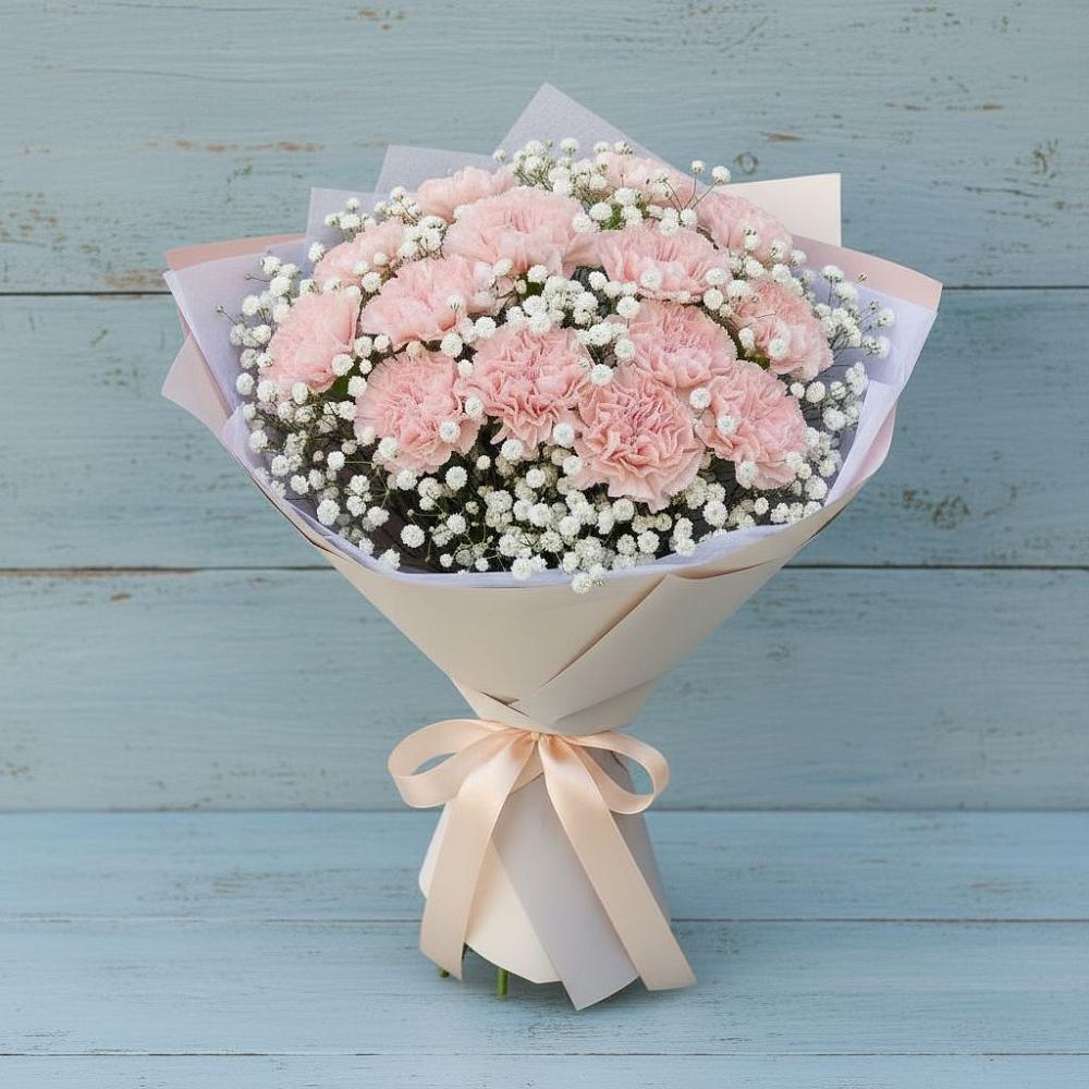 Букет цветов из: Гвоздики в Совхозный