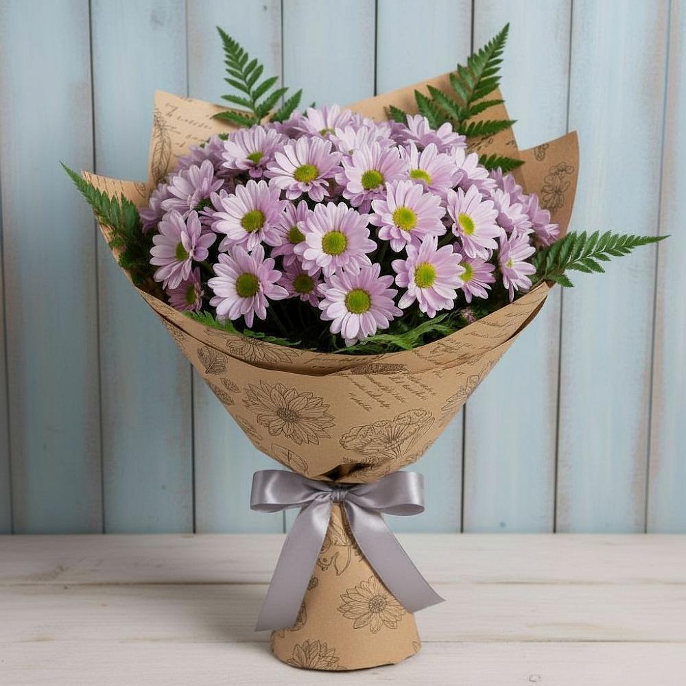 Букет цветов из: Хризантемы в Совхозный