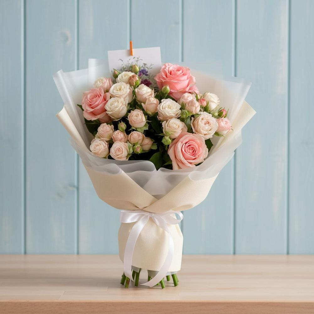 Букет цветов из: Розы в Совхозный