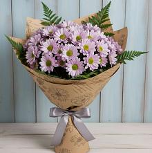 Букет цветов из:  Хризантемы в Совхозный
