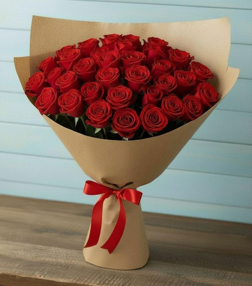 Букет Красные розы Милано в Совхозный