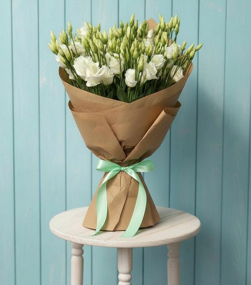 Букет цветов из: Лизиантусы в Совхозный