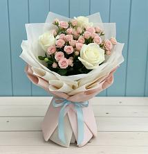 Букет цветов из:  Розы в Совхозный