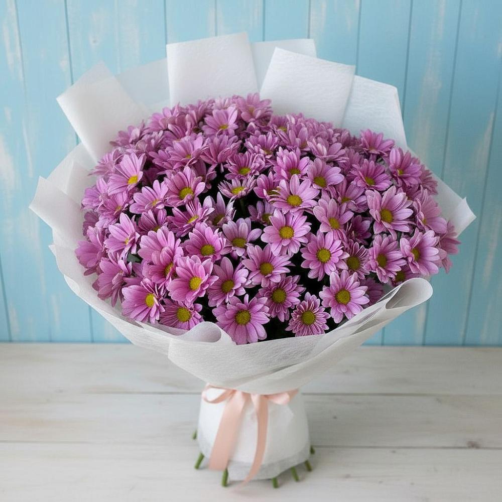 Букет цветов из: Хризантемы в Совхозный