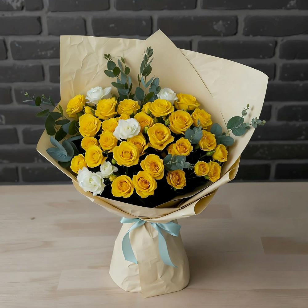 Букет цветов из: Розы в Совхозный