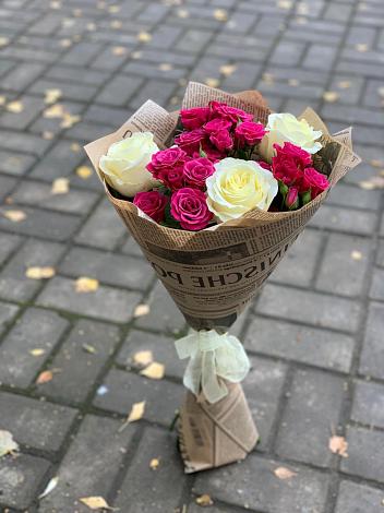 Букет цветов из: Розы в Совхозный