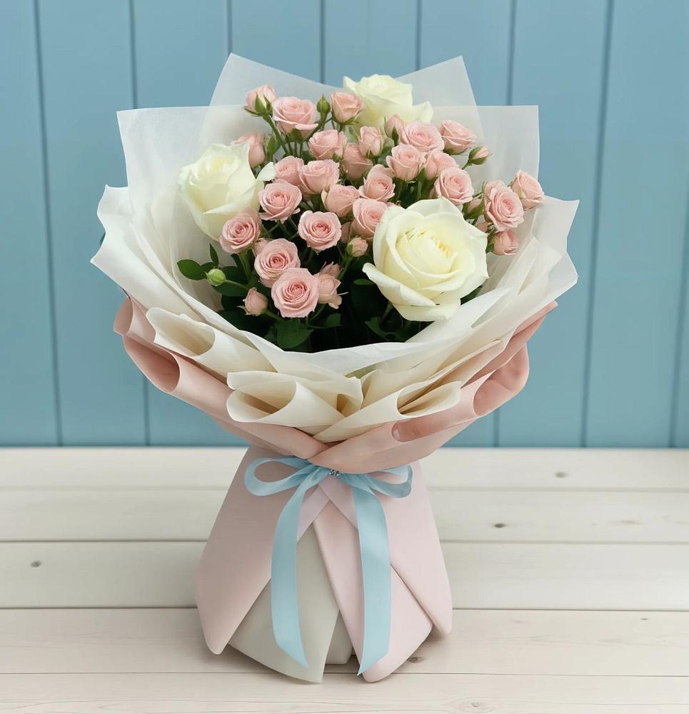 Букет цветов из: Розы в Совхозный