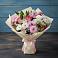 Букет цветов из: Хризантемы, Альстромерии и Розы в Совхозный